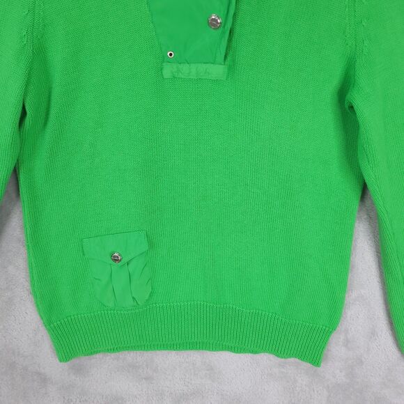 Vintage Ralph Lauren L-RL Active Sweater Women Large Shawl Collar Large Green - Picture 2 of 10